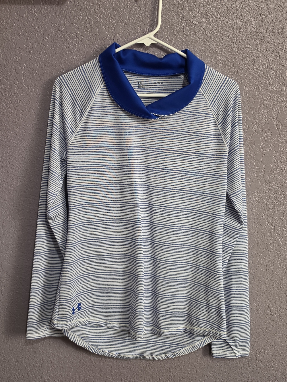 Under Armour Blue Striped Long Sleeve Pullover